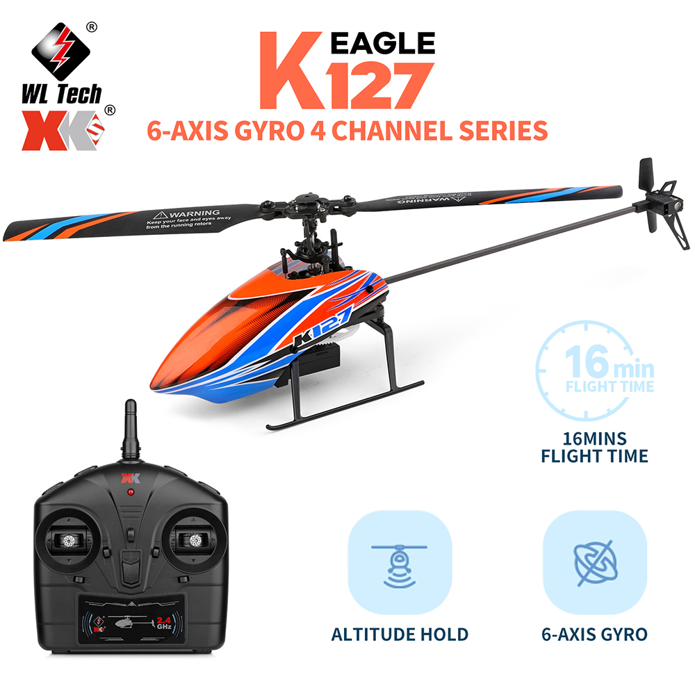 WLtoys XK K127 2.4G 4CH 6-Aixs - Rc Helicopter Blade review and price