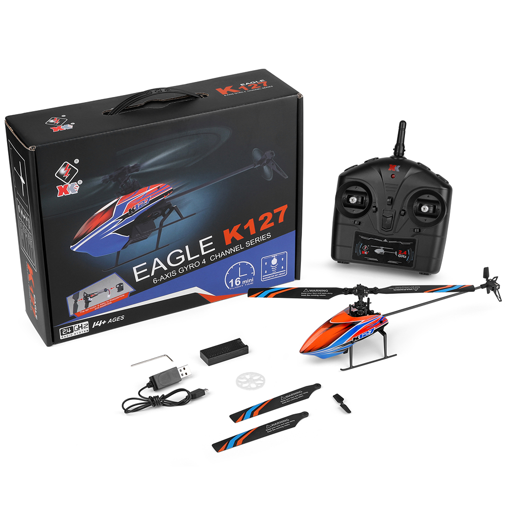 WLtoys XK K127 2.4G 4CH 6-Aixs - Rc Helicopter Blade review and price