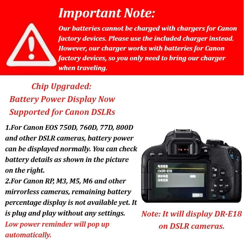 LP-E17 7.2V 1040mAh Rechargeab - Canon Camera Eos R8 review and price